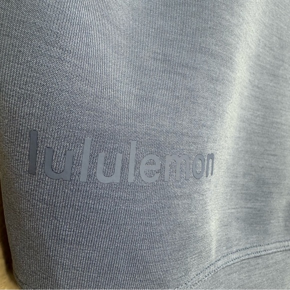 Lululemon Perfectly Oversized Crop Crew modal Crewneck Softstreme Soft Denim B - Picture 9 of 15